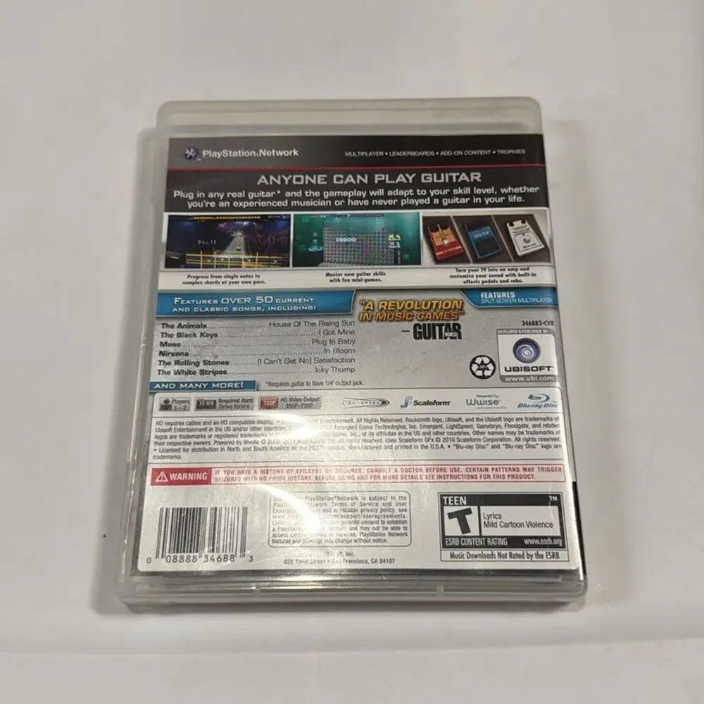 Rocksmith Sony PlayStation 3 PS3 USED